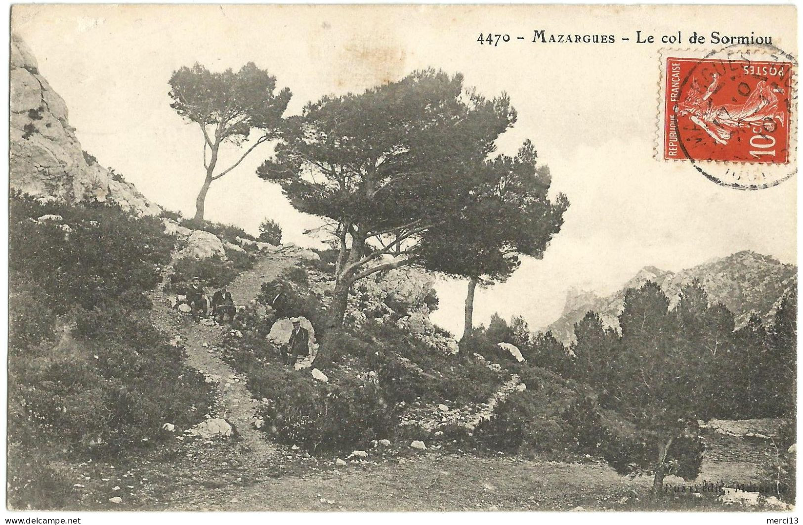 MAZARGUES (13) – Le Col De Sormiou. Editeur Ruat, N° 4470. - Quatieri Sud, Mazarques, Bonneveine, Pointe Rouge, Calanques