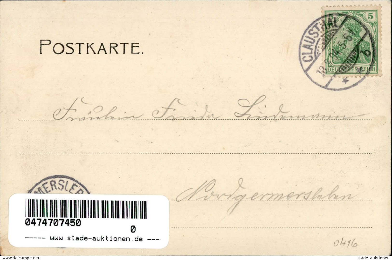 Clausthal-Zellerfeld (3392) Osteröderstrasse Schützenhaus 1904 I - Other & Unclassified