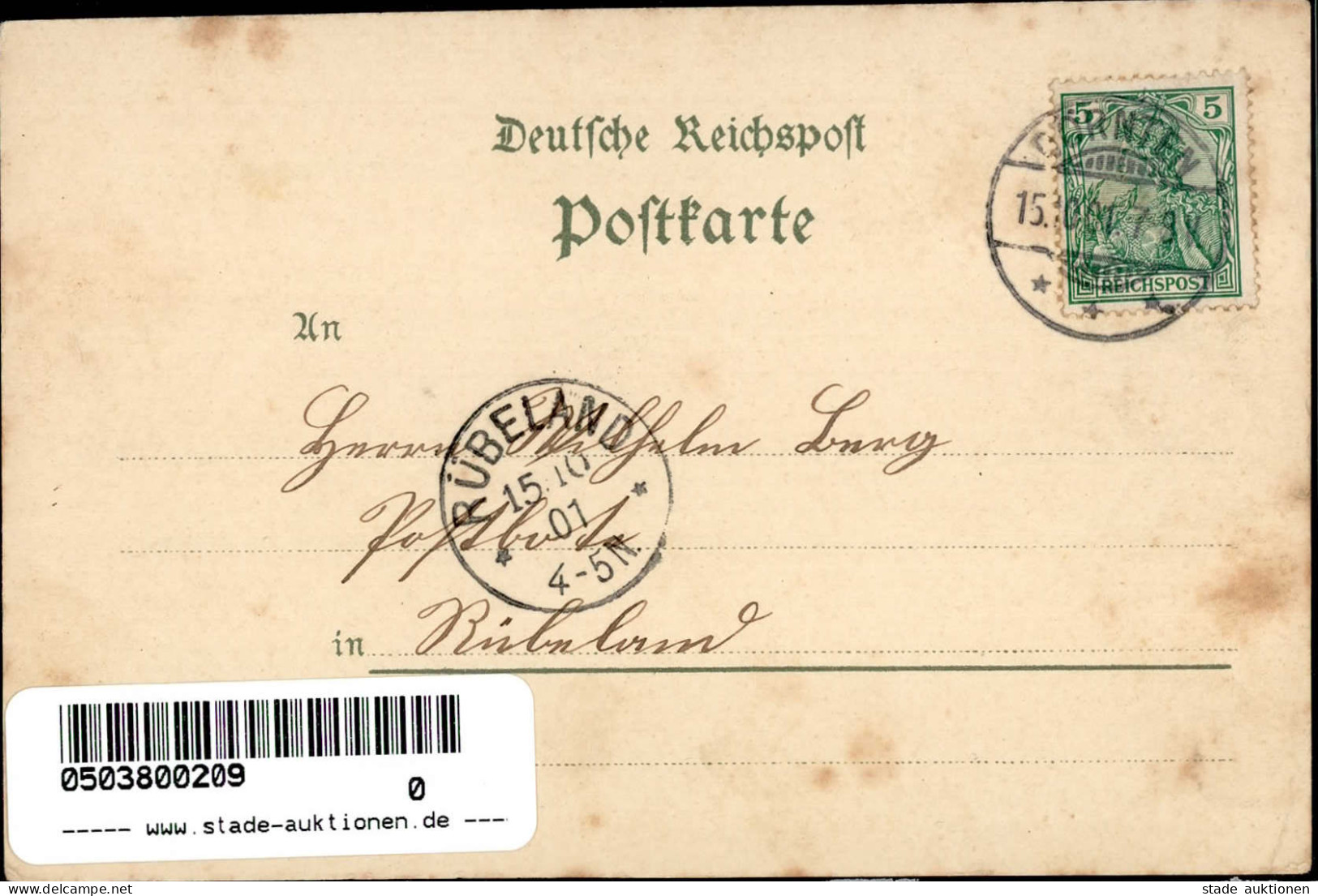 Dörnten (3384) Gasthaus Fuhst Eisenbahn 1901 II (Stauchung) Chemin De Fer - Other & Unclassified