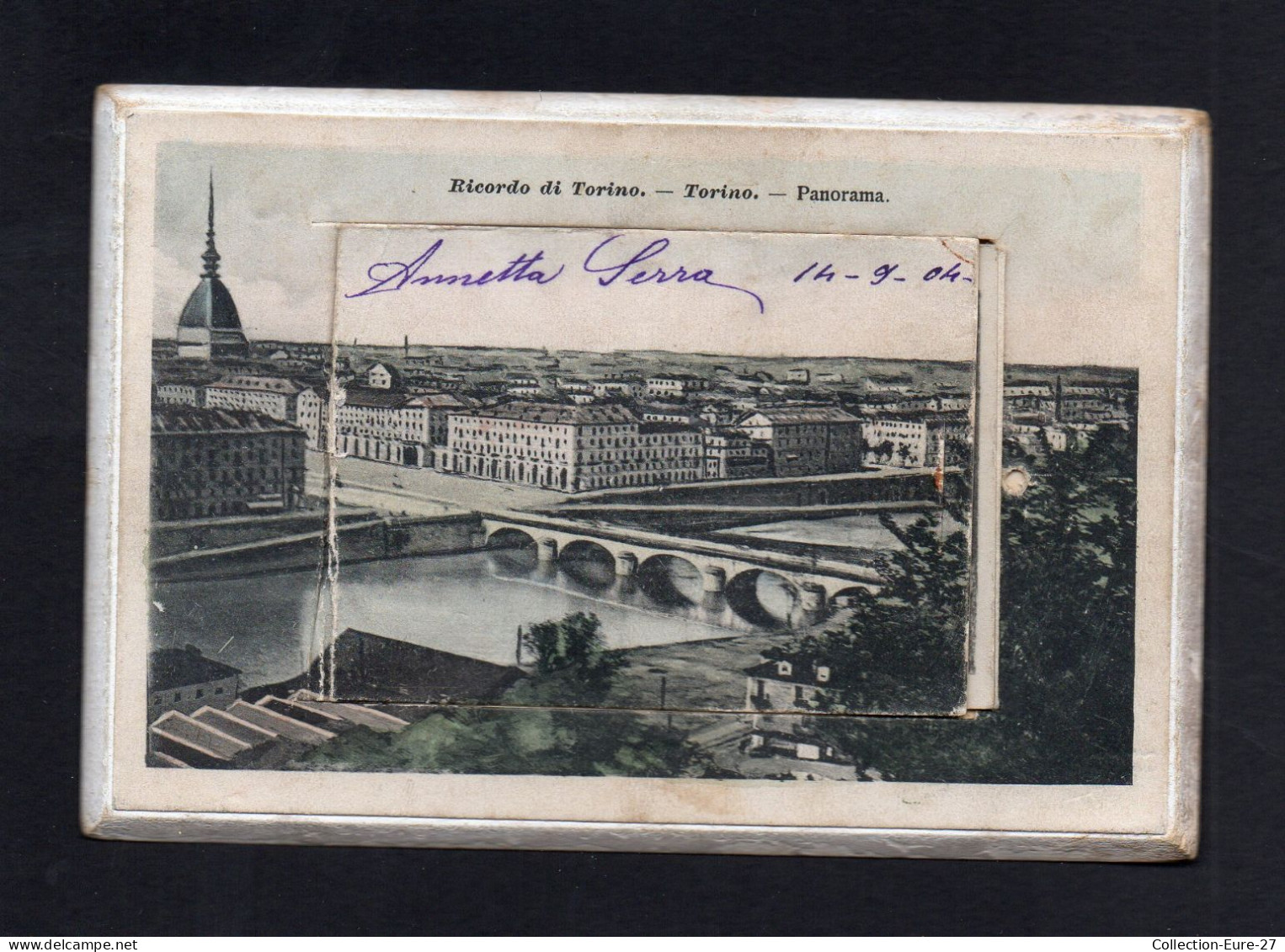 (25/04/24) ITALIE-CPA TURIN - CARTE A SYSTEME - Autres Monuments, édifices