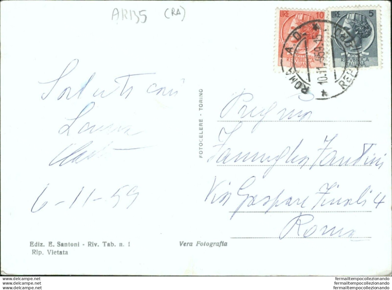 Ar135 Cartolina Fusignano Via Vittorio Veneto Provincia Di Ravenna - Ravenna