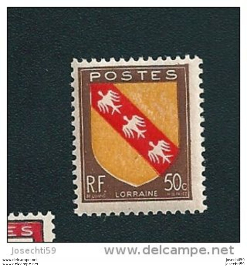 N° 757 Armoiries De Provinces Lorraine Timbre   1946 France Neuf ** Décalage Couleur - Ungebraucht