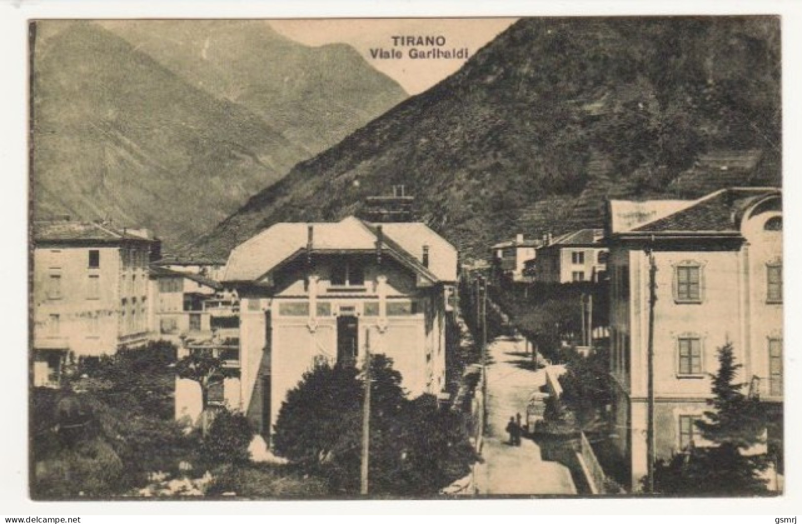 Cartolina - Tirano - Viale Garibaldi - Sondrio. - Sondrio