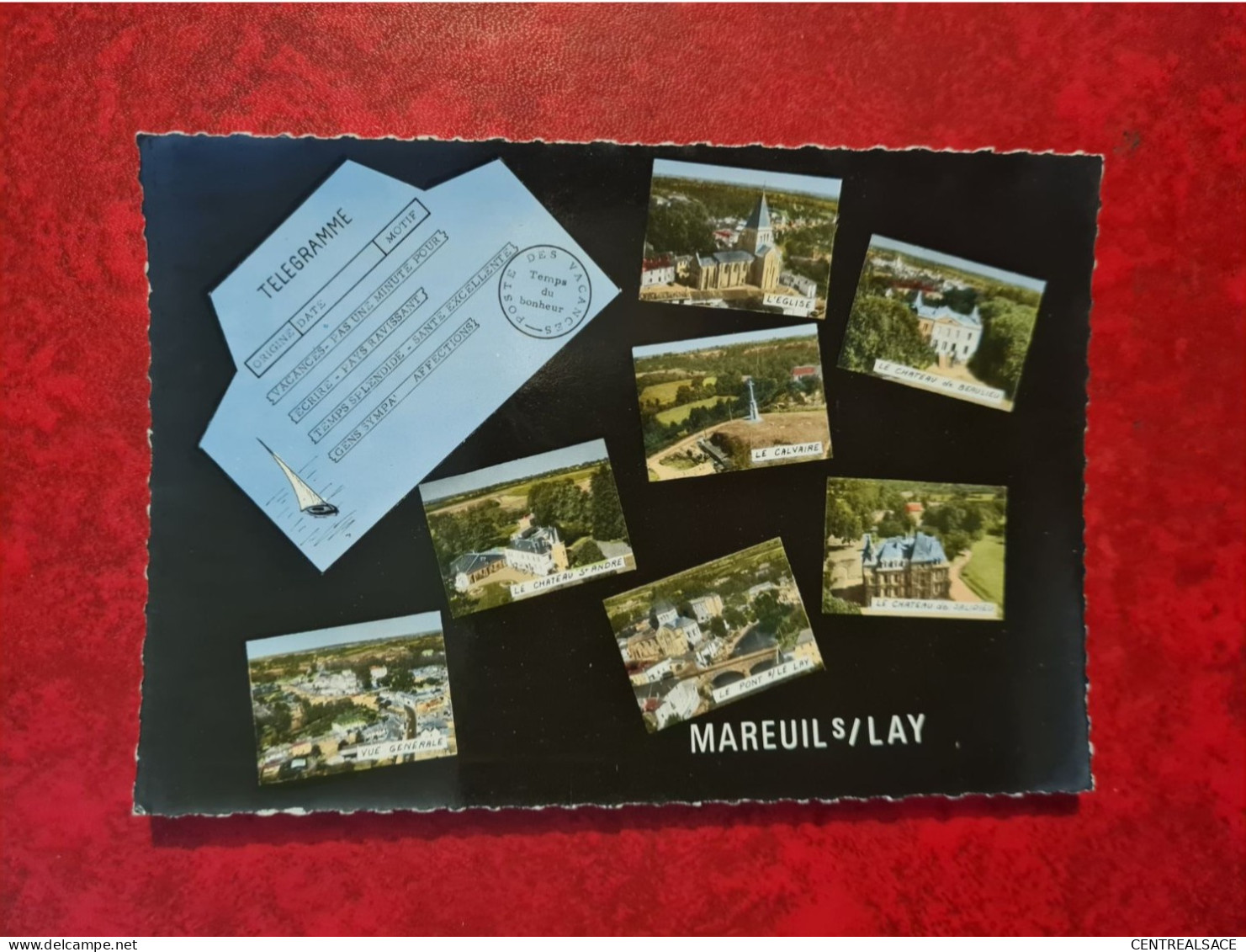 Carte MAREUIL SUR LAY MULTIVUES TELEGRAMME - Mareuil Sur Lay Dissais