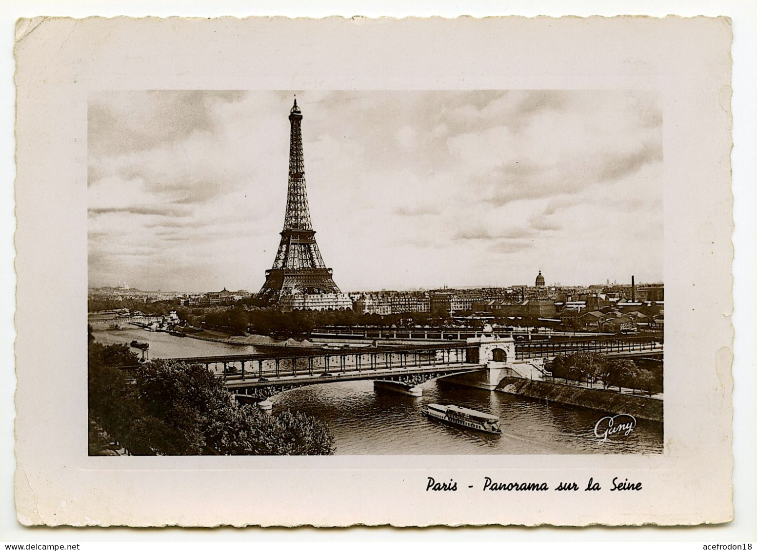 Paris - Panorama Sur La Seine - Mehransichten, Panoramakarten