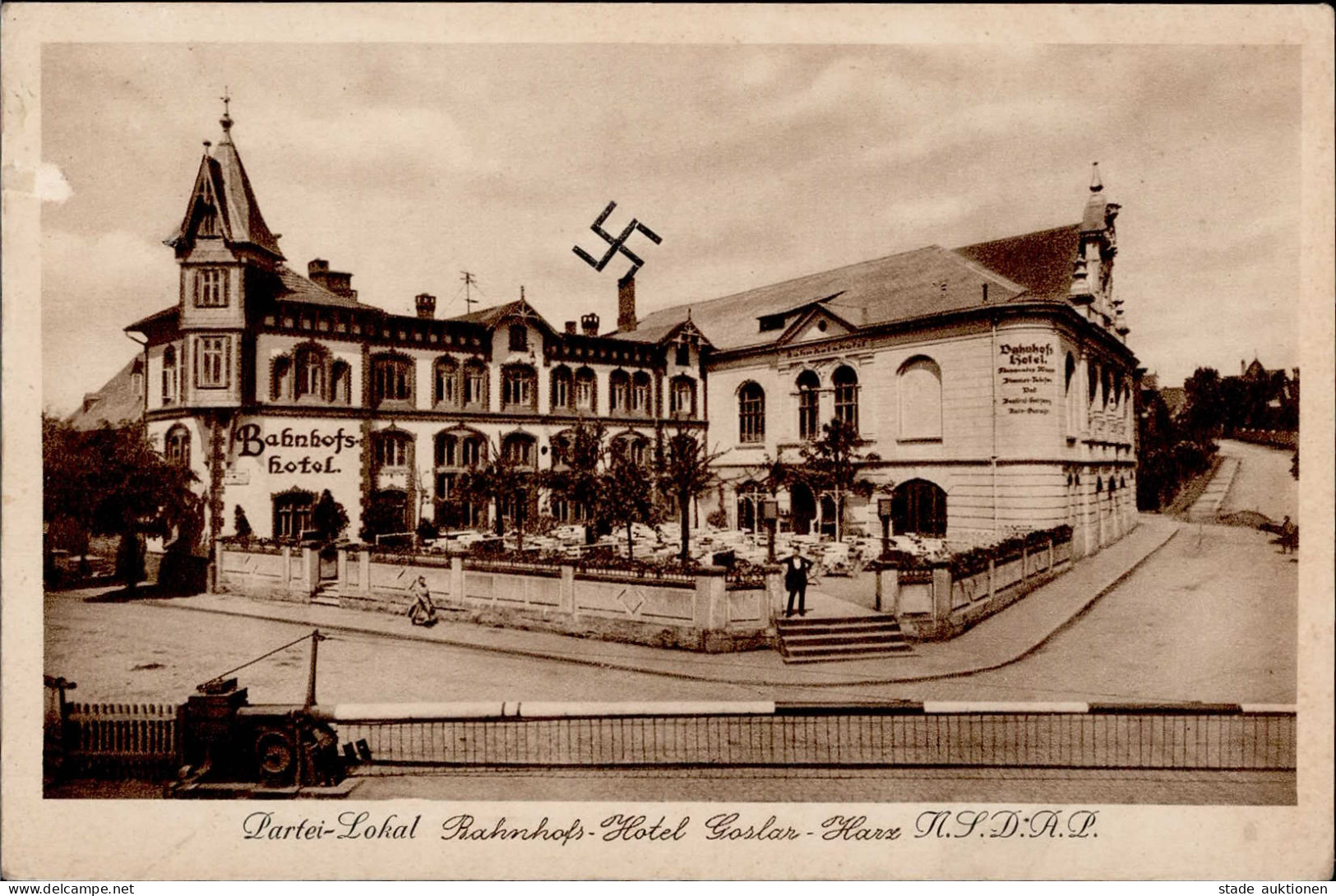 Goslar (3380) Bahnhofs-Hotel WK II Symbol I- - Goslar