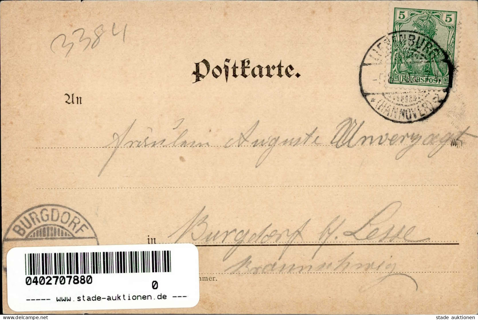 Liebenburg (3384) Gasthaus Baule Postamt 1900 II (kleine Stauchung) - Other & Unclassified