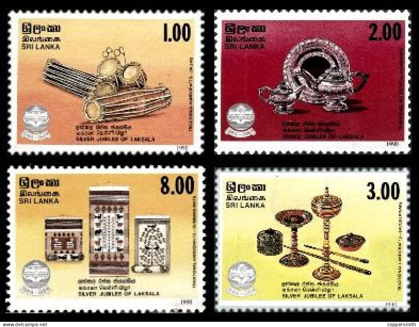 (0327) Sri Lanka  1990 / Culture / Handicrafts / Handwerk / Artisanat ** / Mnh Michel 911-914 - Sri Lanka (Ceylon) (1948-...)