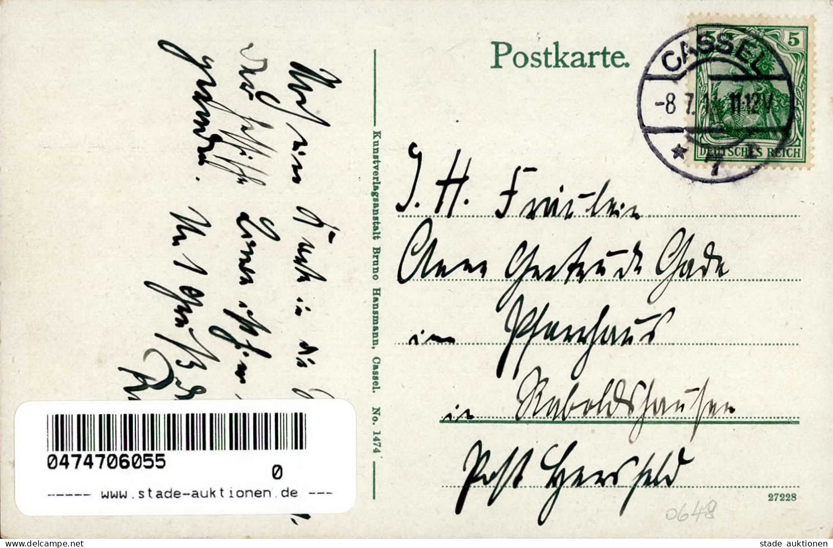 Kassel (3500) 11. Kurhessisches Bundesschießen 14. Bis 17. Juni 1914 Schützenhaus I - Kassel