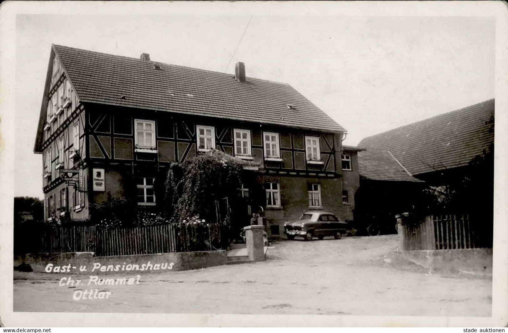 OTTLAR (3543) - Foto-Ak Gasthaus Chr. Rummel Gerundete Ecken I-II - Other & Unclassified
