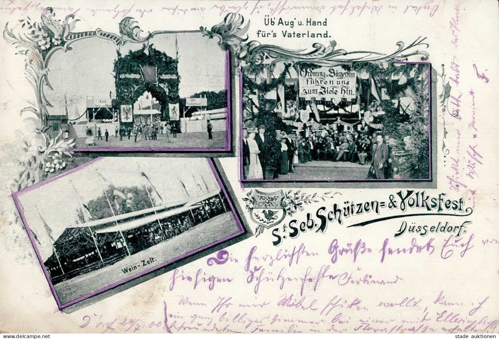 Düsseldorf (4000) St. Seb. Schützen- Und Volksfest 1900 I- - Duesseldorf