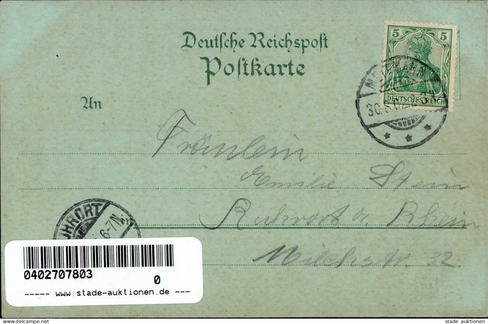 Mettmann (4020) Mondschein-Karte, Ev. Kirche, Mittel-Strasse, Breitestrasse, Kath. Kirche 1902 II (Stauchung) - Otros & Sin Clasificación