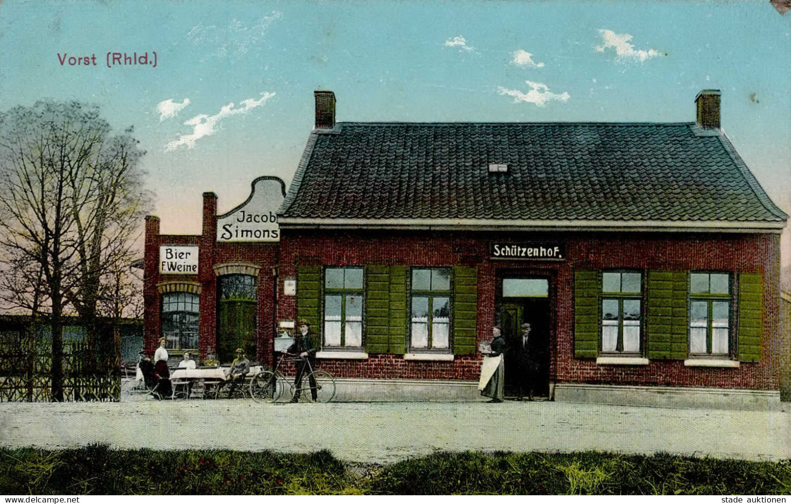 Vorst (4154) Gasthaus Zum Schützenhof Fahrrad 1912 I- Cycles - Other & Unclassified