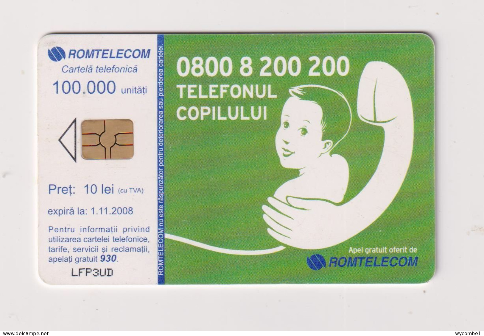 ROMANIA -  Child Protection Chip  Phonecard - Roemenië