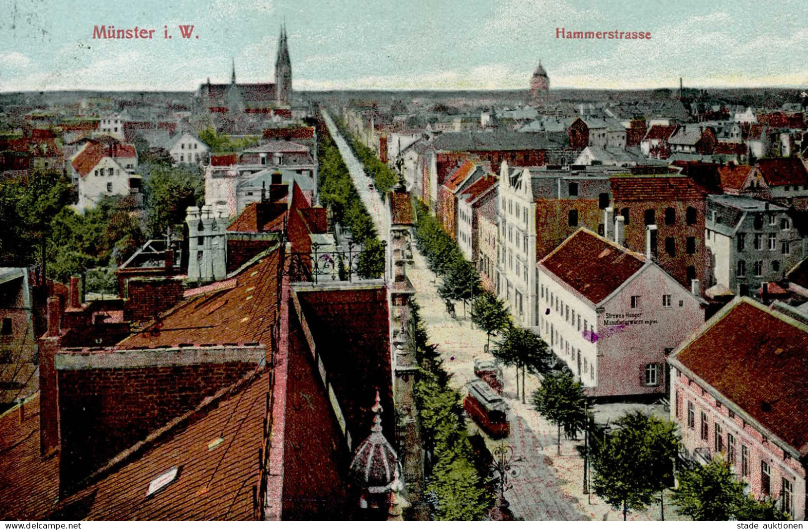 Münster (4400) Hammerstrasse 1910 I-II (fleckig) - Muenster