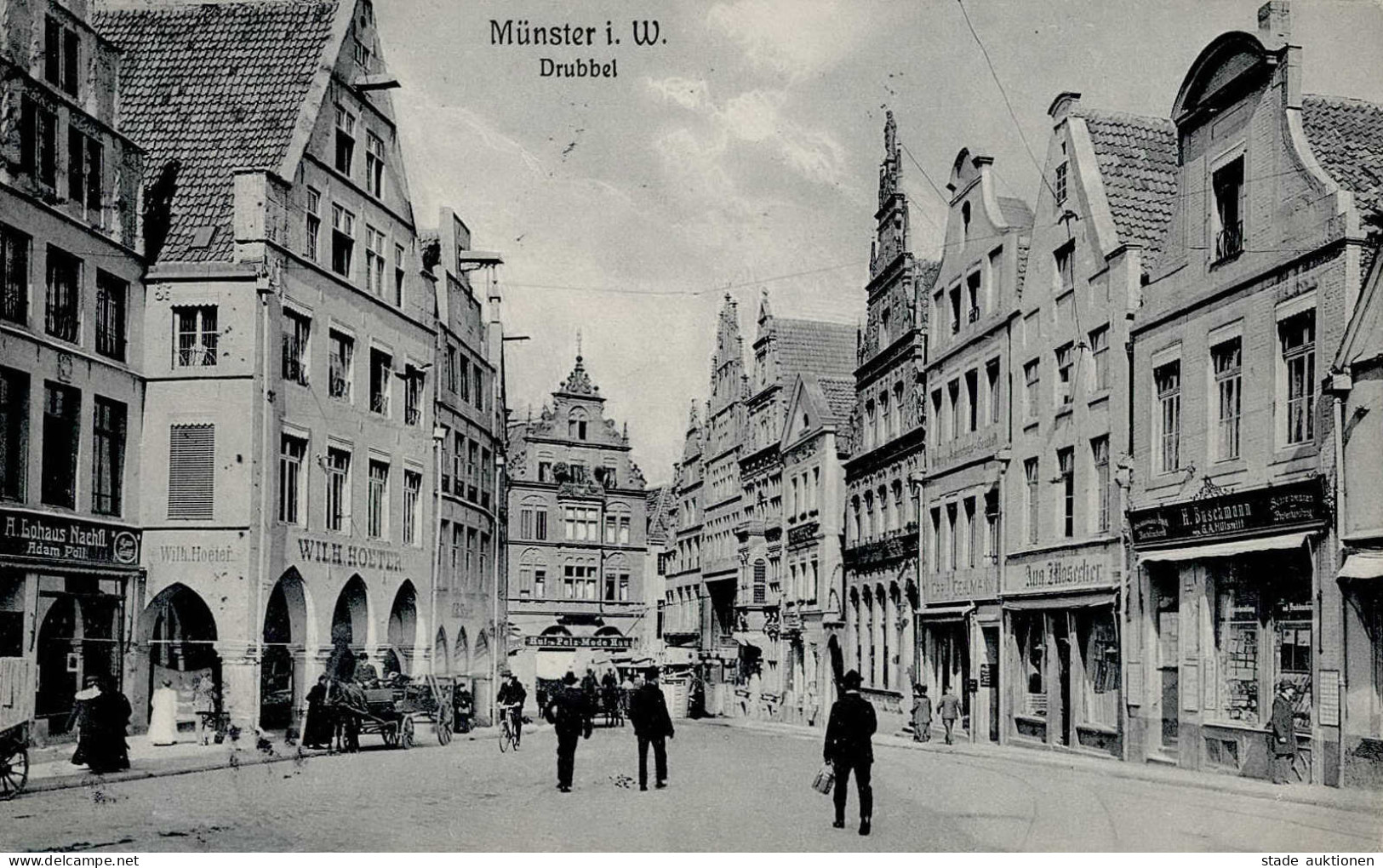 Münster (4400) Handlung Hoeter Handlung Buschmann Handlung Moscher Hut- Und Pelzhandlung 1913 I- - Muenster