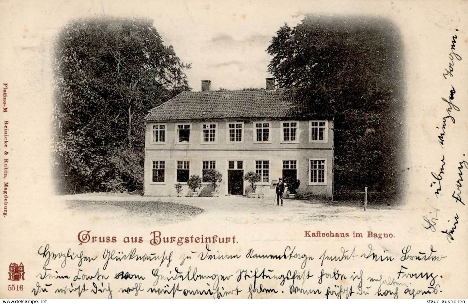 Burgsteinfurt (4430) Cafe Bagno 1900 II (leichte Stauchungen) - Autres & Non Classés