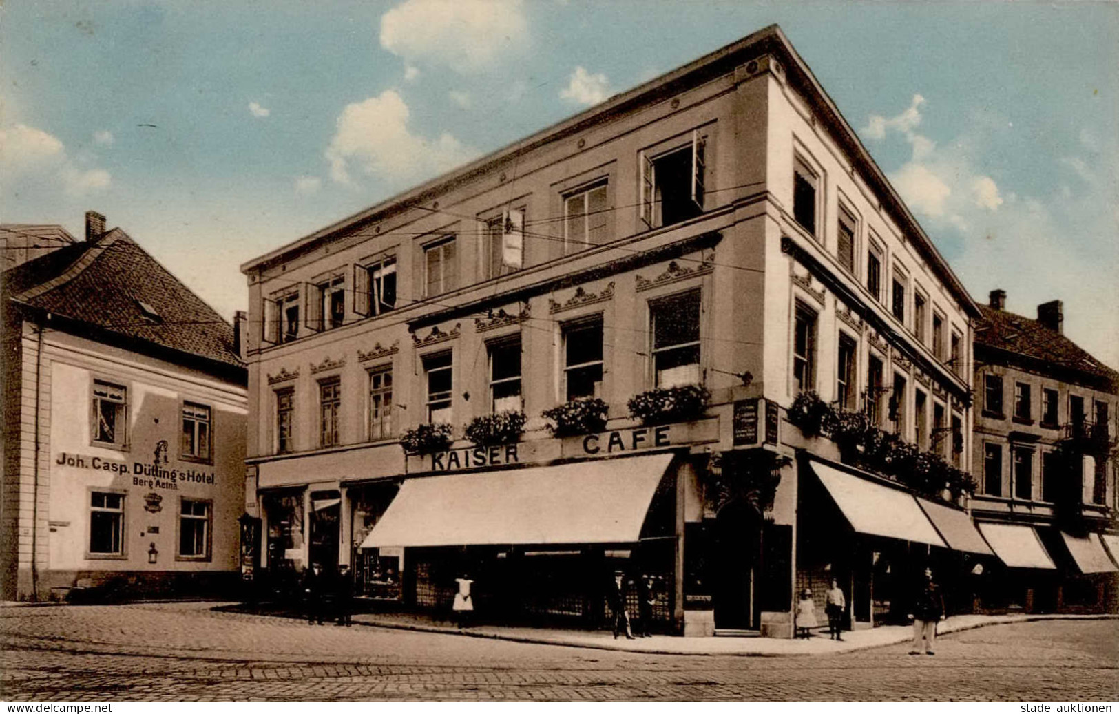 Osnabrück (4500) Kaiser Cafe Hotel Joh. Casp. Dütting 1913 I-II - Osnabrueck