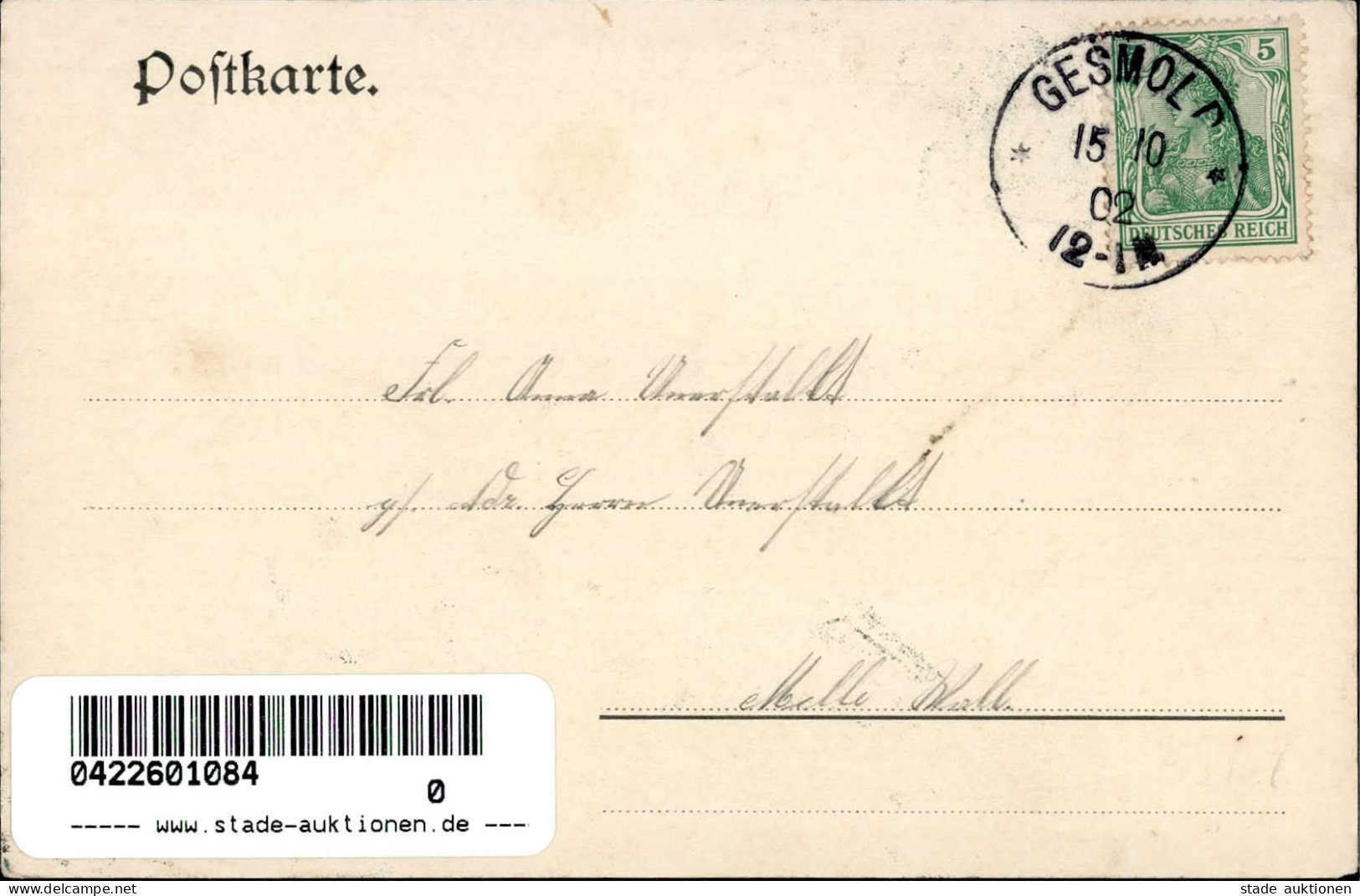 Gesmold Schimm (4520) Gasthaus Zum Schimm 1902 I- - Other & Unclassified