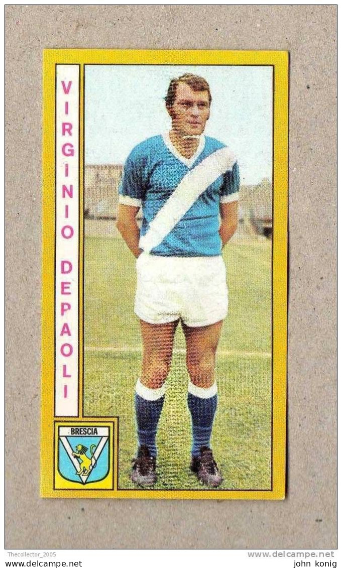 CALCIATORI - CALCIO - Figurine Panini 1969-1970 # Brescia (Virginio Depaoli) - Edizione Italiana