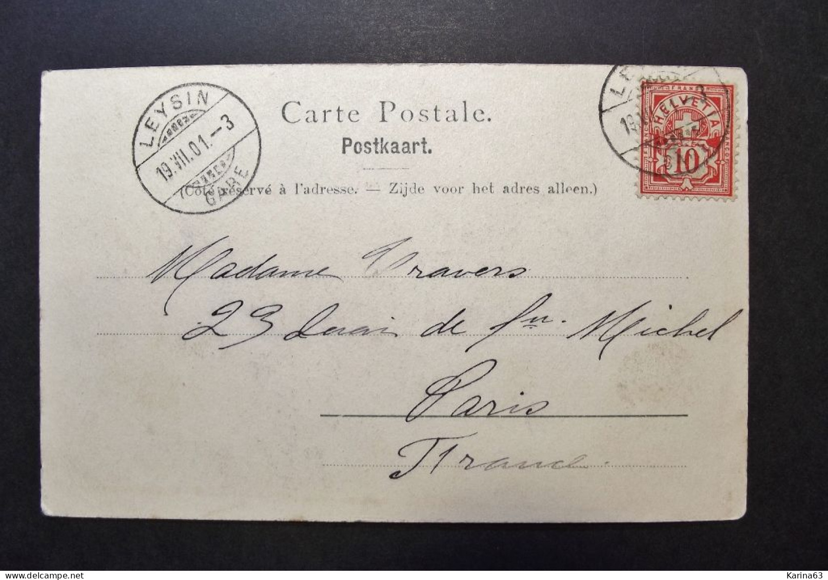 België - Belgique - CPA  - Brussel  Bruxelles - Le Palais De Justice - Used Card Obl. Leysin Vers Paris 1901 - Monumenti, Edifici