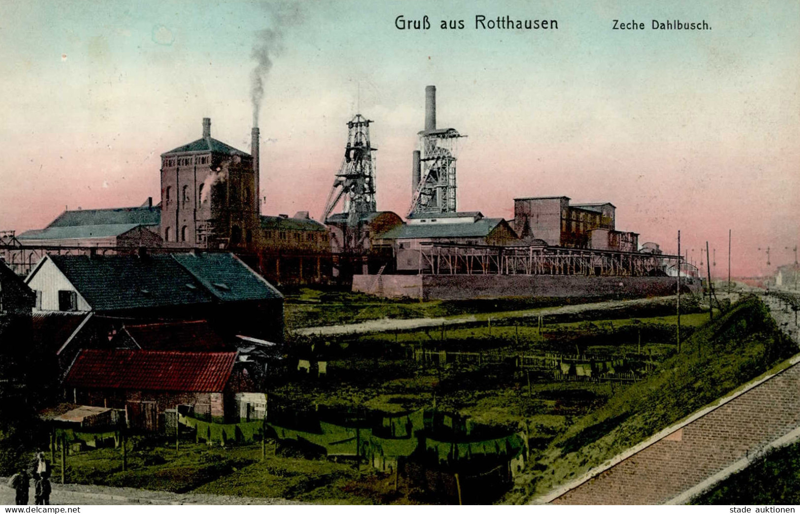 Rotthausen (4650) Zeche Dahlbusch 1914 I-II - Autres & Non Classés