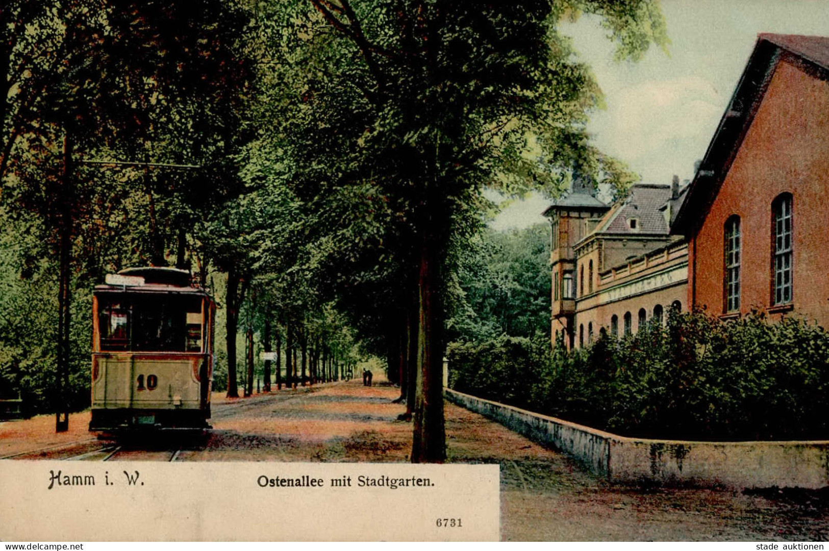 Hamm (4700) Straßenbahn Ostenallee 1910 II (Stauchung) - Hamm