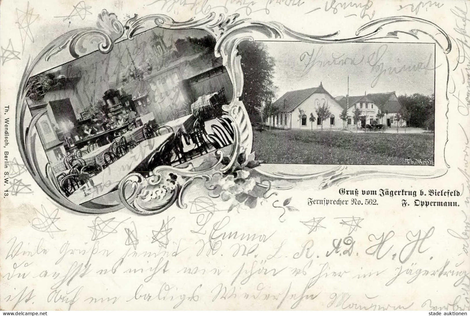 Bielefeld (4800) Gasthaus Zum Jägerkrug 1901 I- - Bielefeld