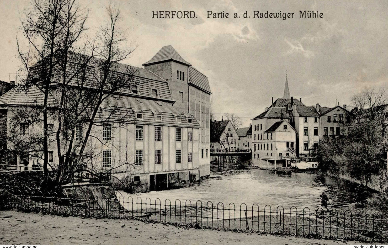 Herford (4900) Partie An Der Radewiger Mühle Feldpostkarte 1917 I-II - Herford