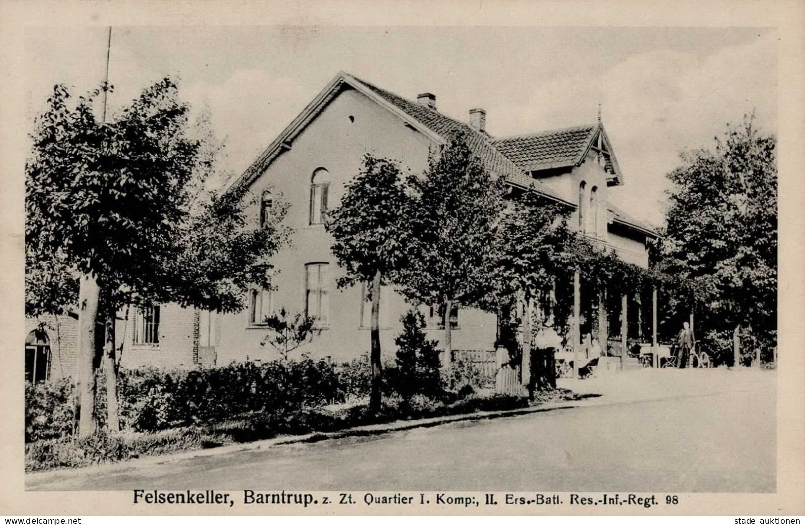 Barntrup (4924) Felsenkeller Quartier I. Komp. II Ers. Batl. Res. Inf. Regt. 98 1917 I-II - Other & Unclassified