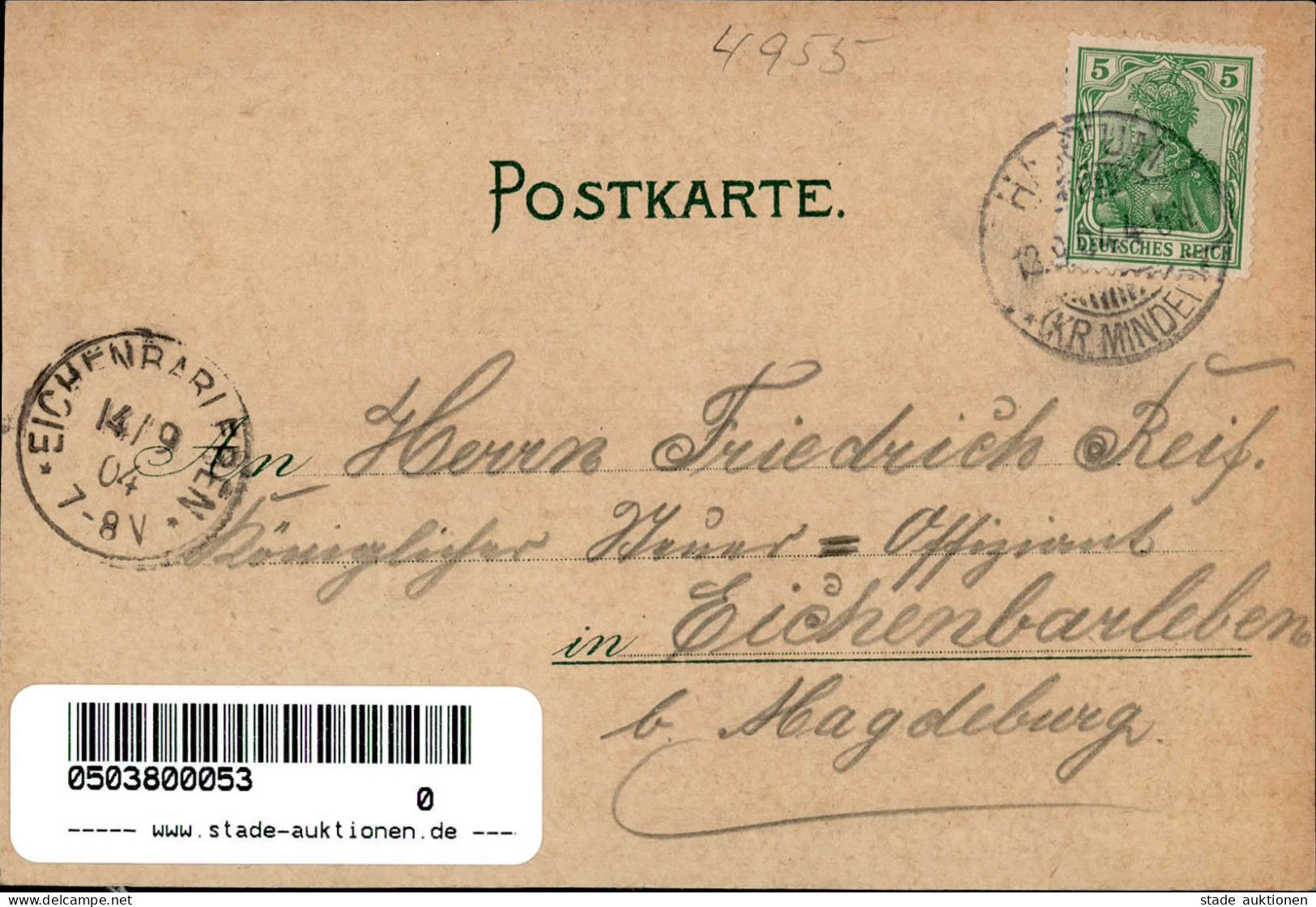 Hartum (4955) Gasthaus Riechmann 1904 I-II - Andere & Zonder Classificatie