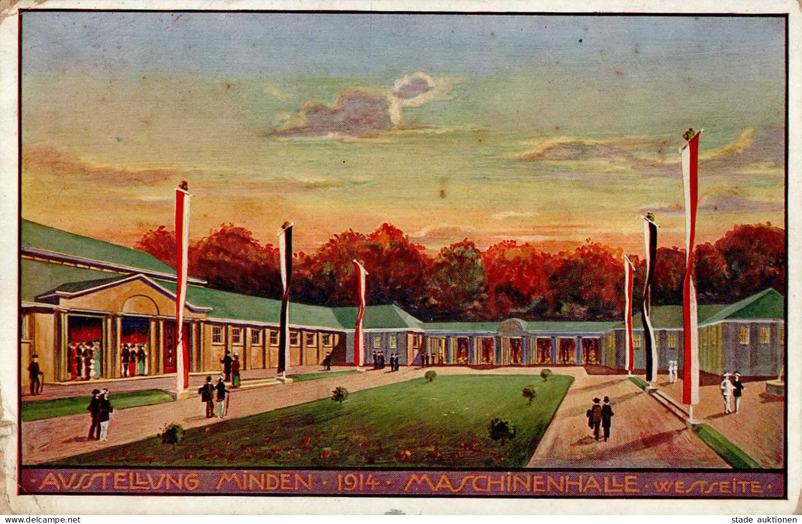 Minden (4950) Ausstellung 1914 II (Stauchungen) Expo - Minden