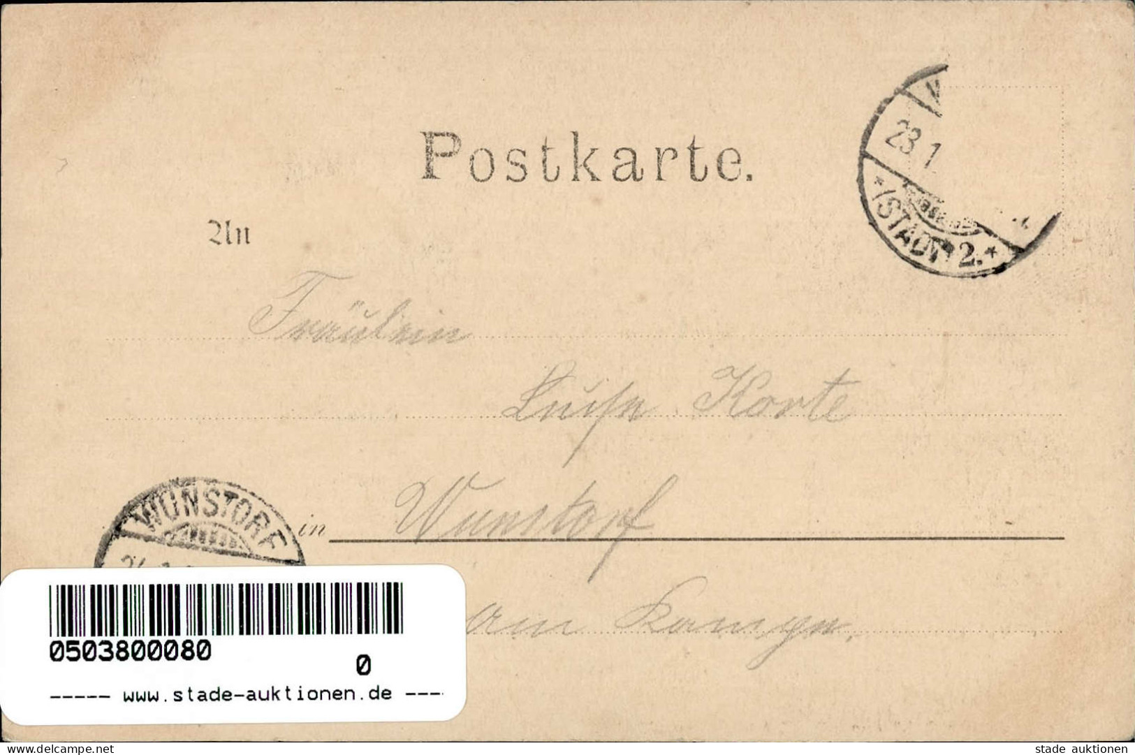 Minden (4950) Gasthaus Laxburg 1900 I- (Marke Entfernt) - Minden