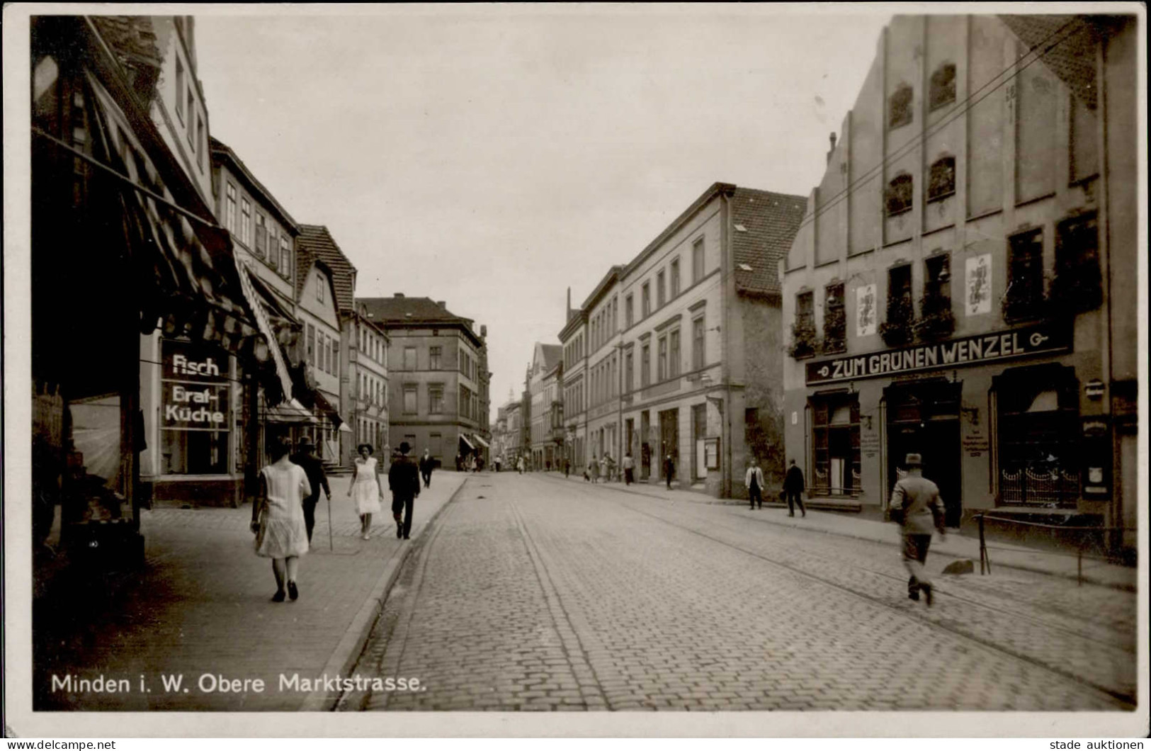 Minden (4950) Gasthaus Zum Grünen Wenzel Obere Marktstrasse I- - Minden