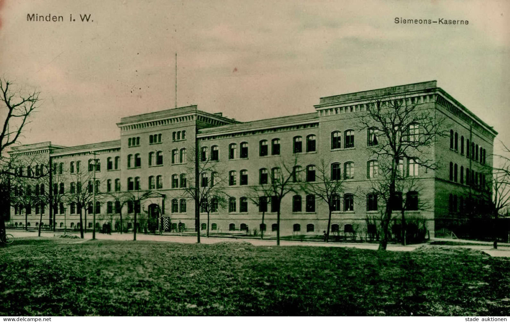 Minden (4950) Siemeons Kaserne 1915 I-II (VS/RS Fleckig) - Minden