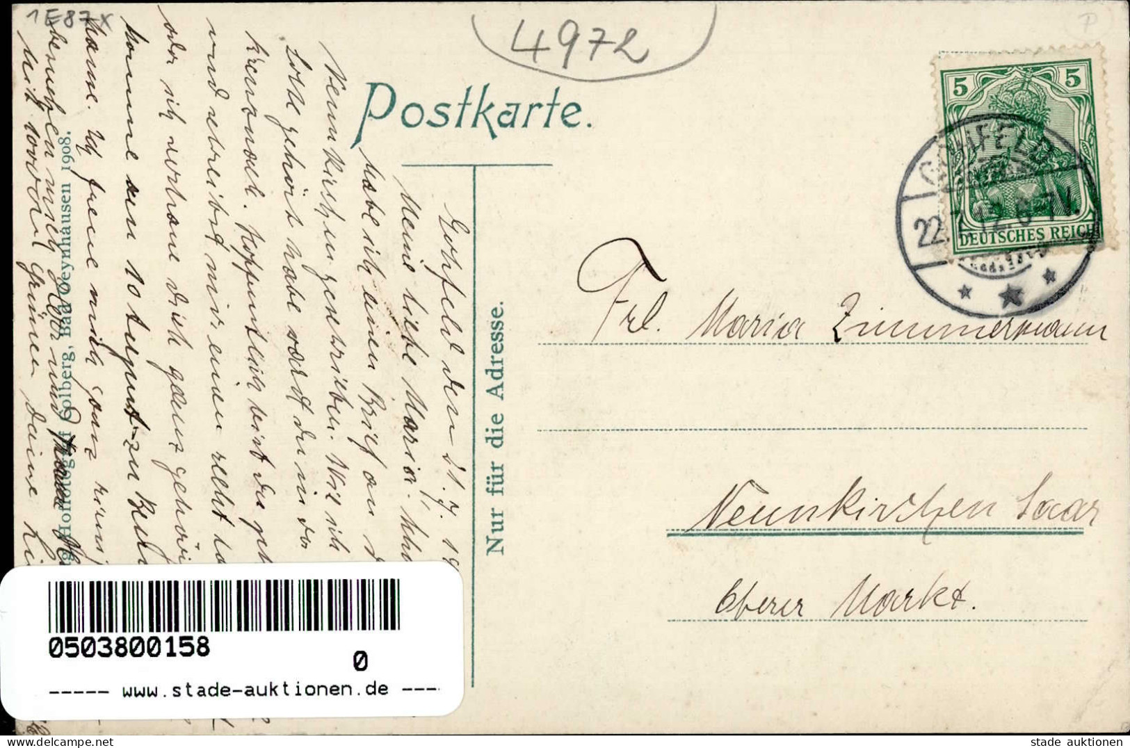 Gohfeld (4972) Gruss Aus Dem Pfarrhause 1912 II (kleine Stauchung) Montagnes - Other & Unclassified