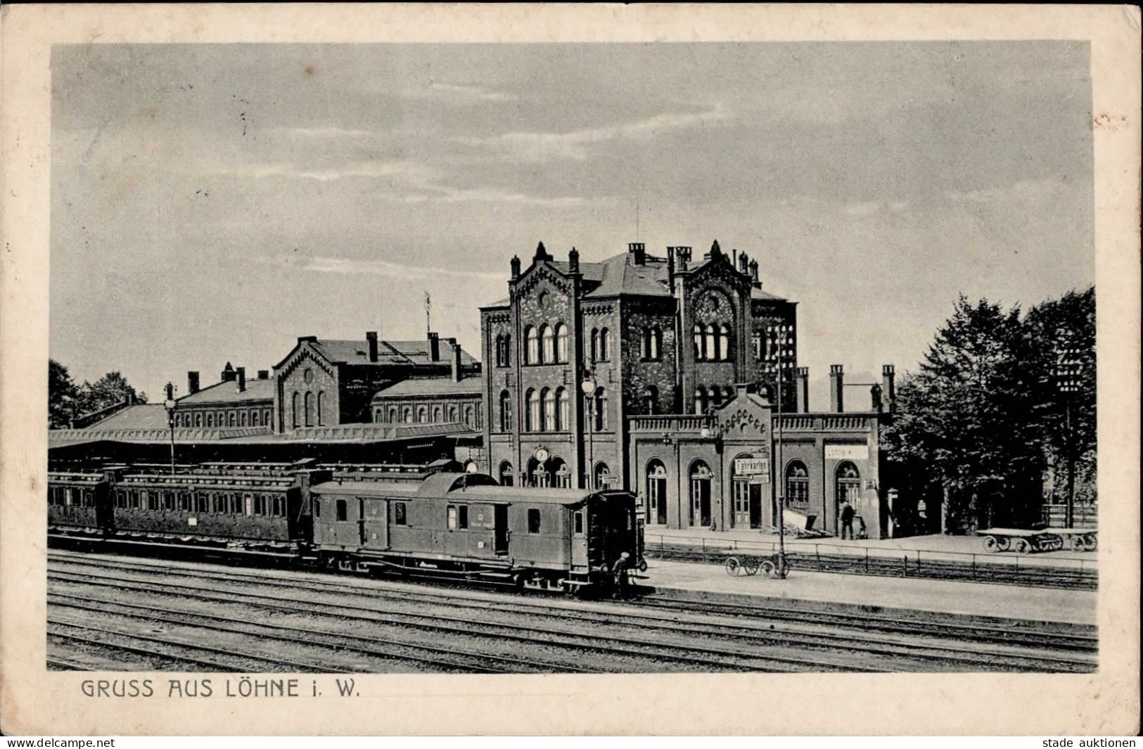 Löhne (4972) Bahnhof Eisenbahn 1915 I-II Chemin De Fer - Löhne