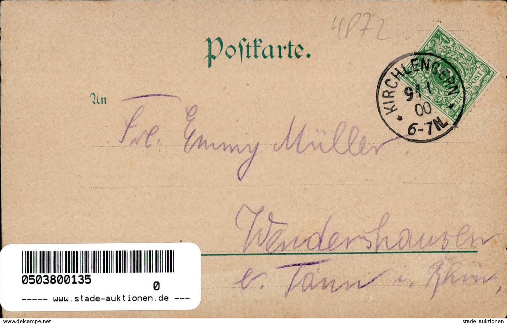 Löhne (4972) Postamt Drogen- Putz- Manufaktur- Und Kolonialwarenhandlung Gasthaus Westerhold 1900 I-II - Loehne