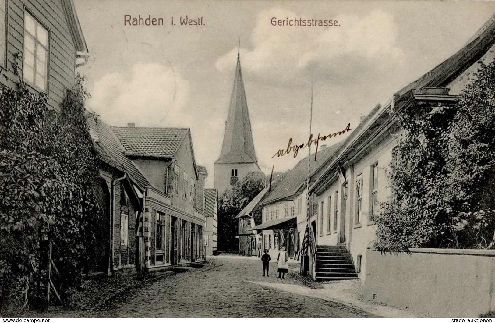 Rahden (4993) Gerichtsstrasse 1909 I-II - Other & Unclassified