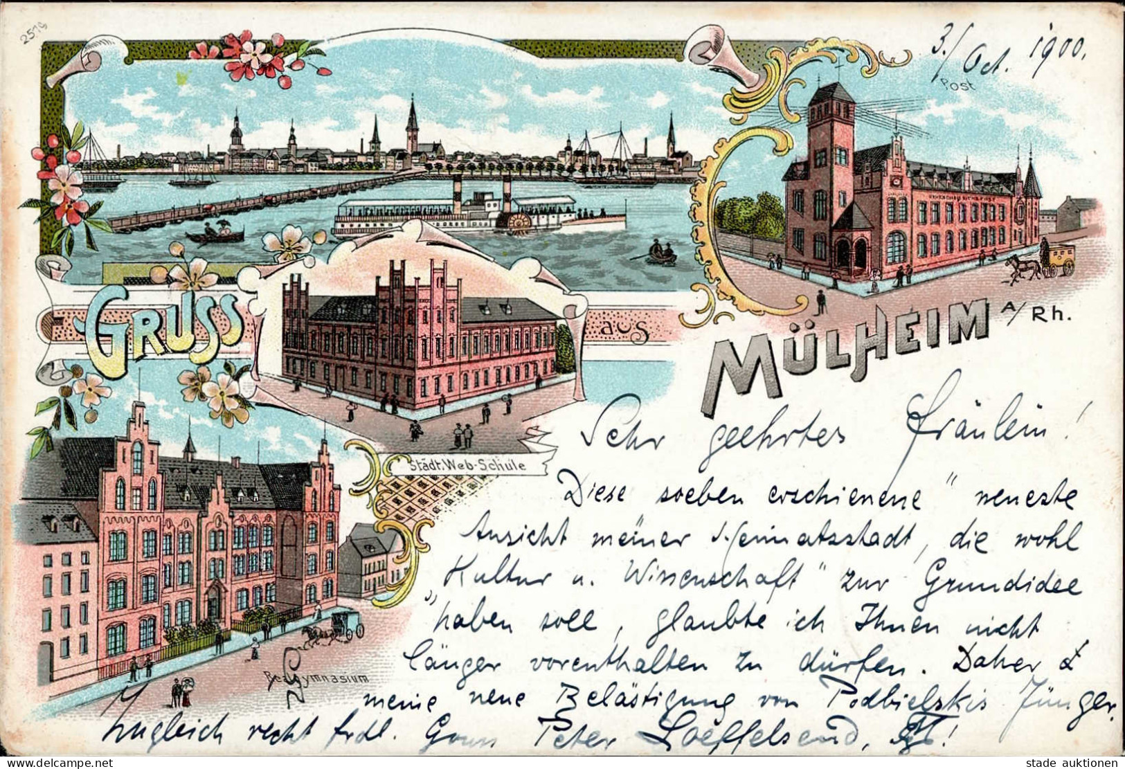 Köln Mülheim (5000) Realgymnasium Städtische Webschule 1900 I-II - Sager, Xavier