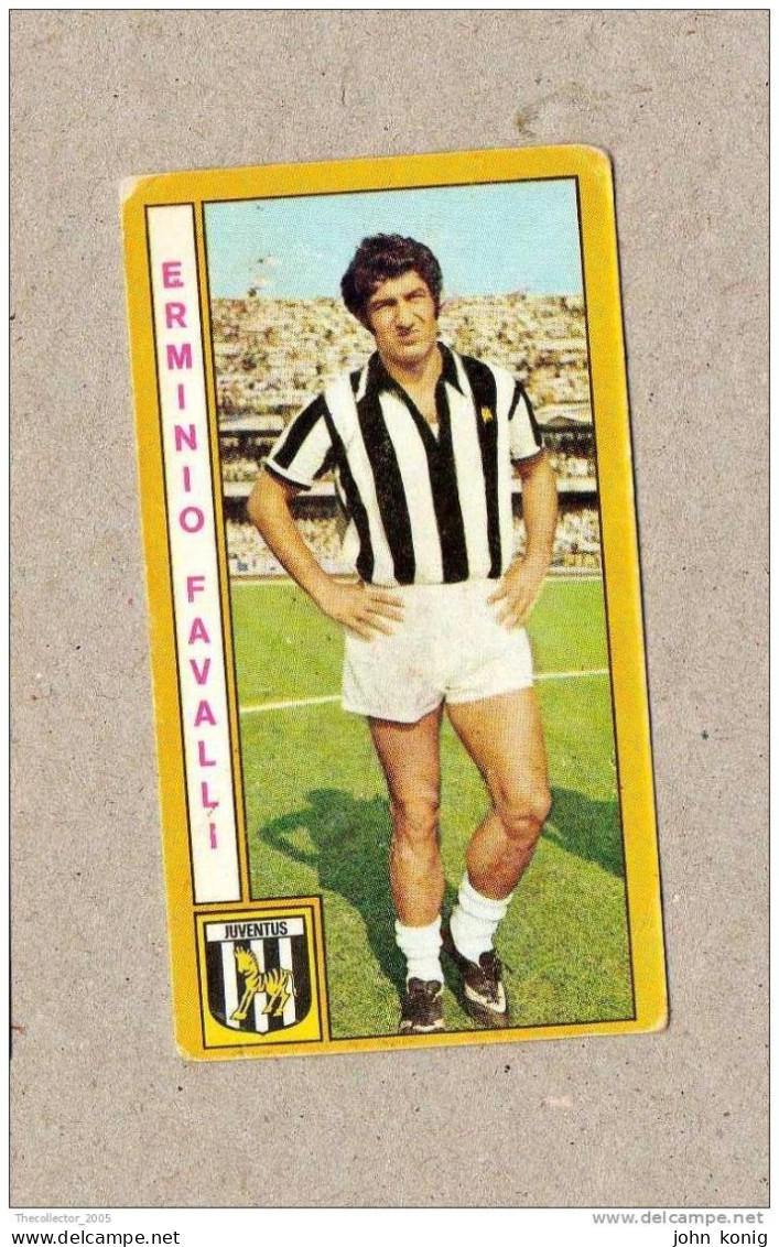 CALCIATORI - CALCIO - Figurine Panini 1969-1970 # Juventus (Erminio Favalli) - Edizione Italiana