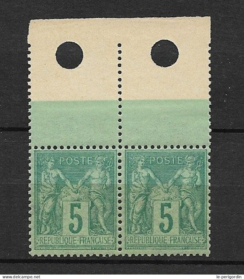 France  Nos 75X2 , Type 2 , Neuf , ** , Sans Charniere , Superbes . - 1876-1898 Sage (Type II)