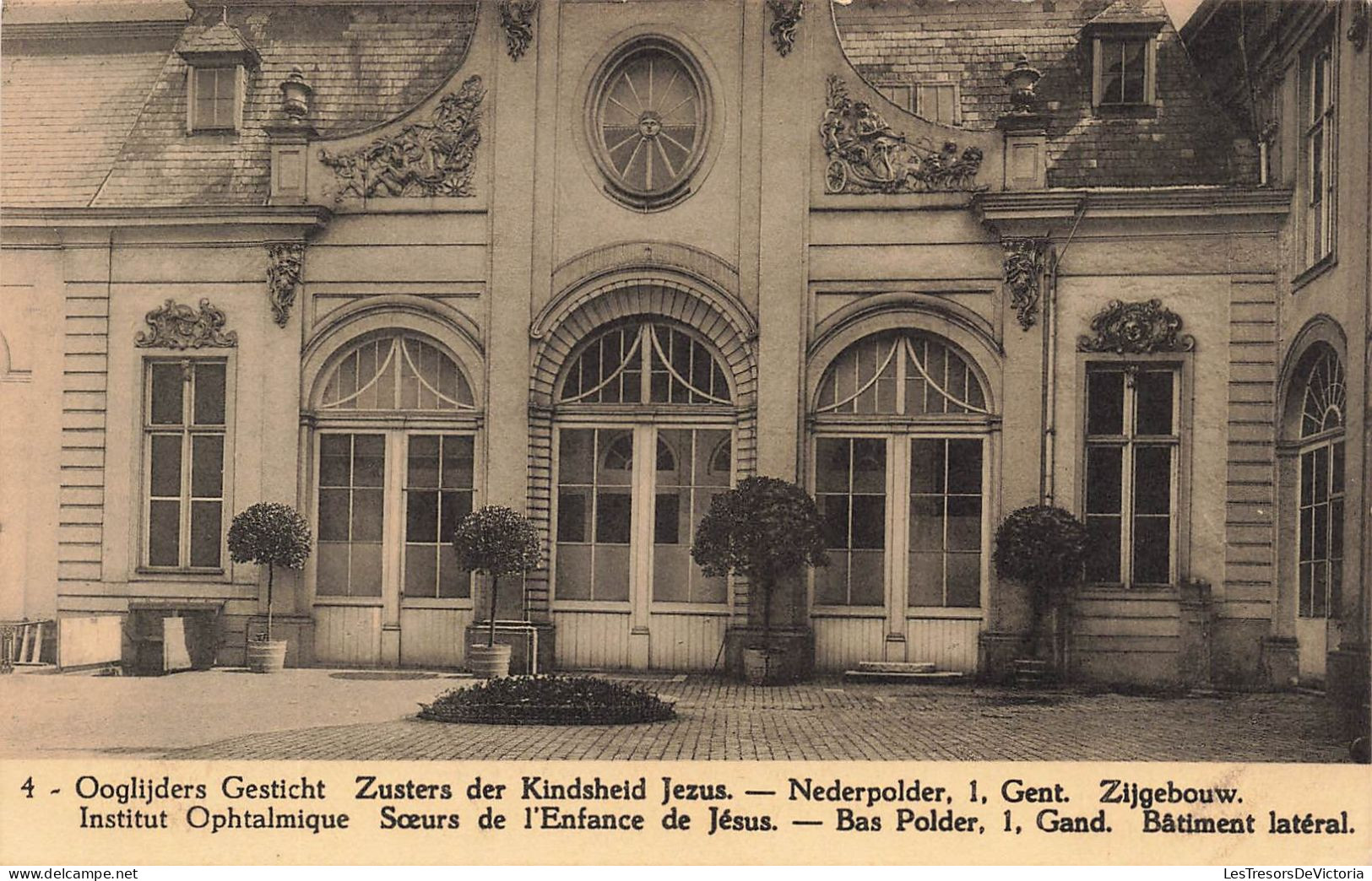 BELGIQUE - Institut Ophtalmique - Soeurs De L'enfance De Jésus - Bas Polder - Gand - Bâtiment  - Carte Postale Ancienne - Gent