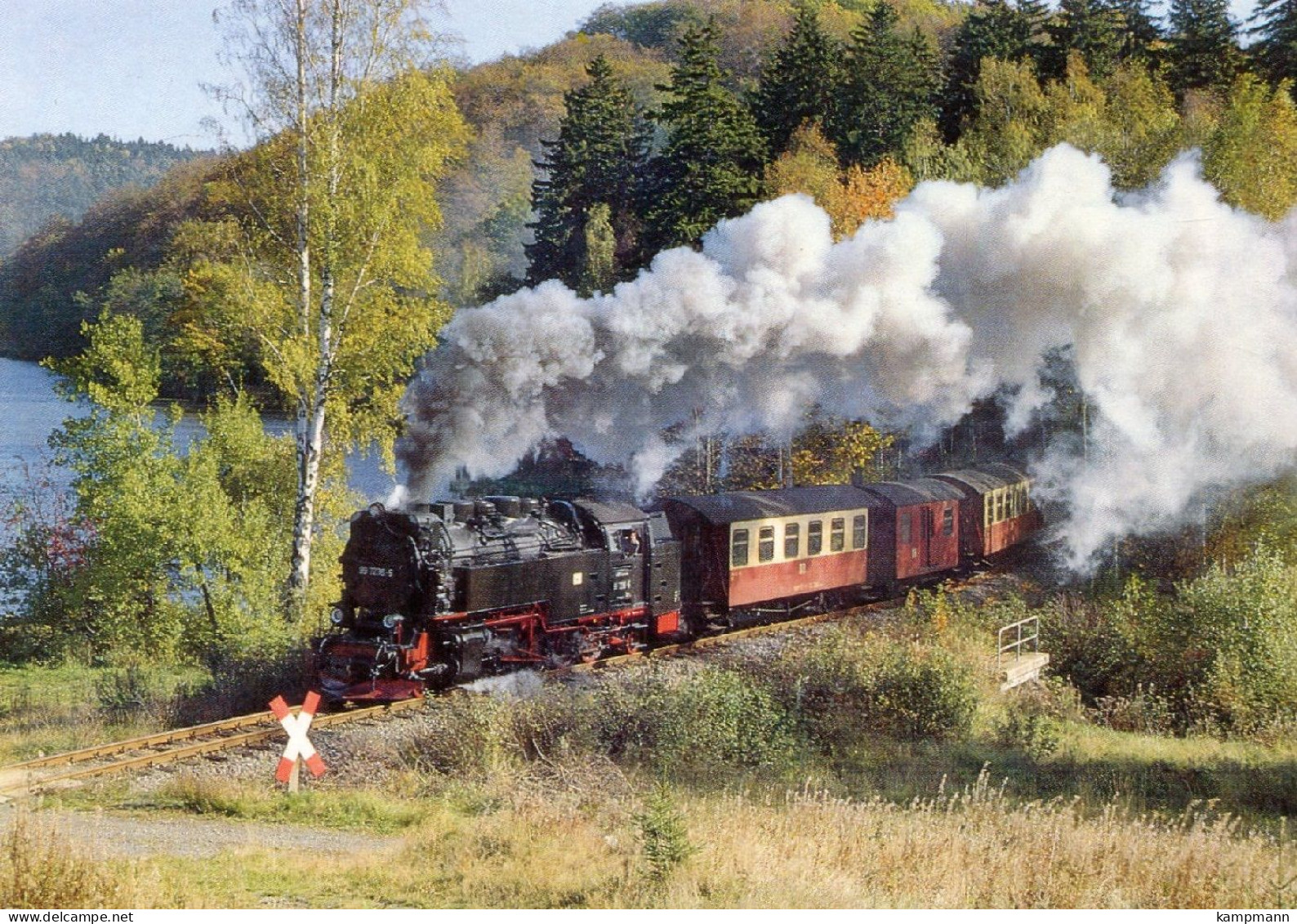 HSB Schmalspurdampflok 99 7236,Selketalbahn,am Mühlteich Bei Güntersberge,  Ungelaufen - Treni