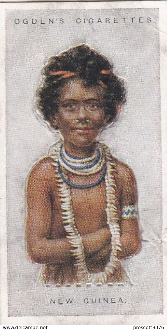 29 Papua New Guinea - Children Of All Nations 1924  - Ogdens  Cigarette Card - Original, Antique, Push Out - Ogden's