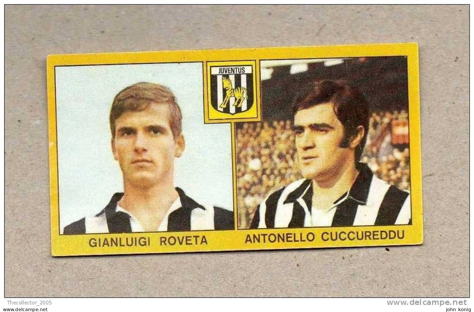 CALCIATORI - CALCIO - Figurine Panini 1969-1970 # Juventus (G. Roveta-A. Cuccureddu) - Italienische Ausgabe