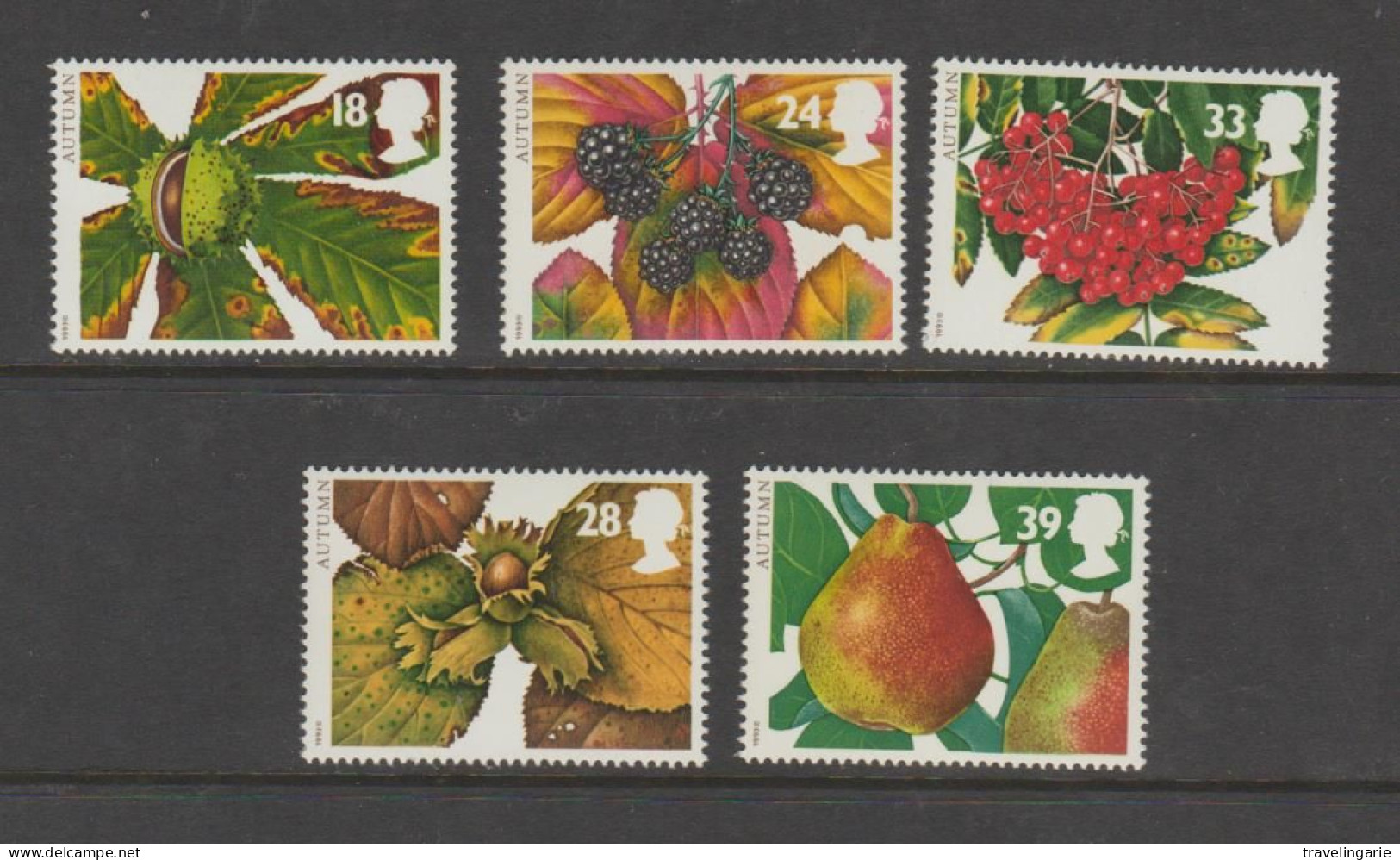 Great Britain 1993 The Four Seasons - Autumn Fruits MNH ** - Frutas