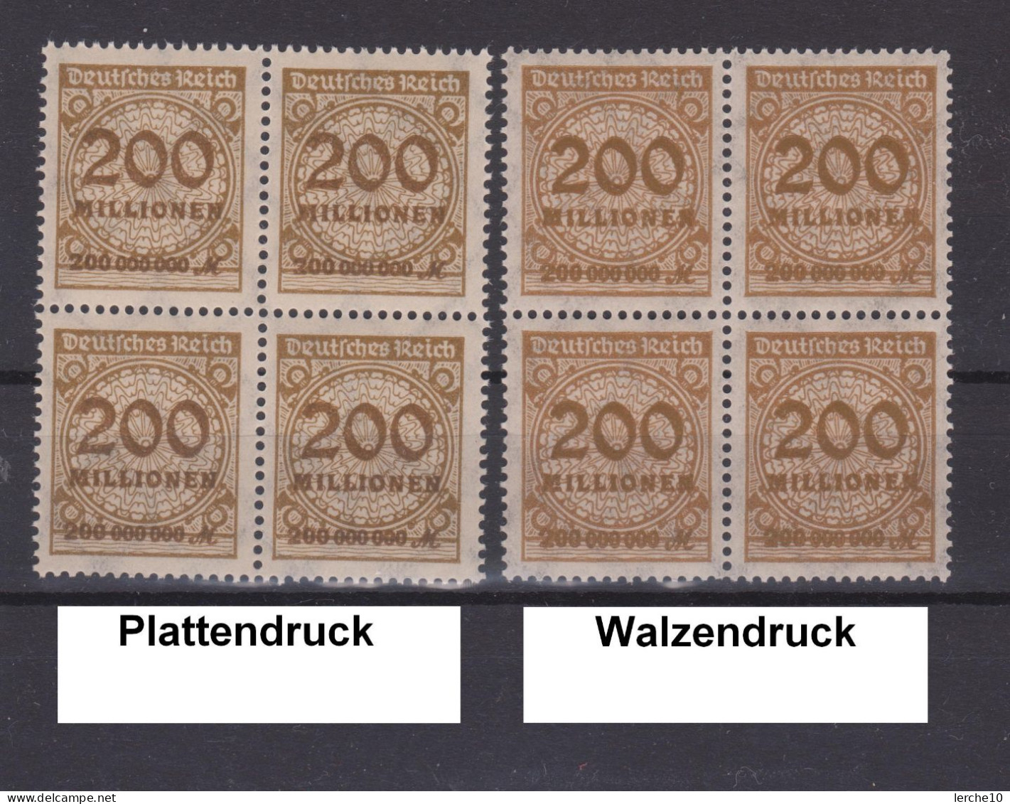MiNr. 323 **  Platten- Und Walzendruck  (0363) - Unused Stamps