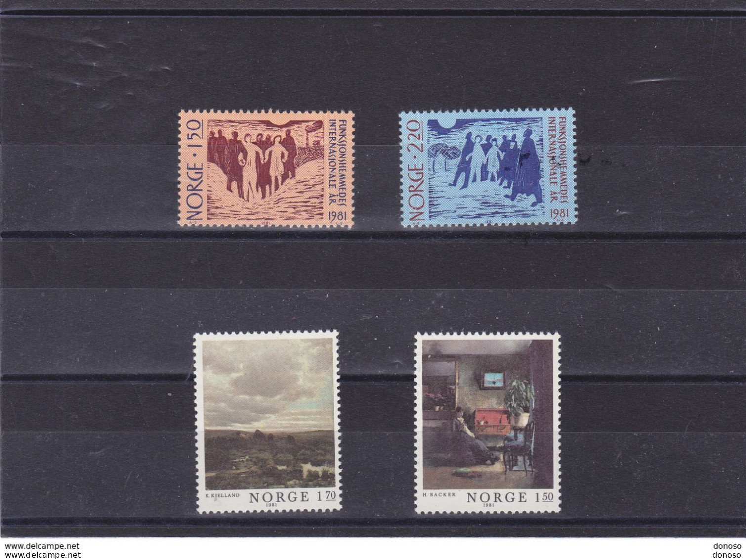 NORVEGE 1981 Yvert 801-802 + 803-804 NEUF** MNH - Unused Stamps