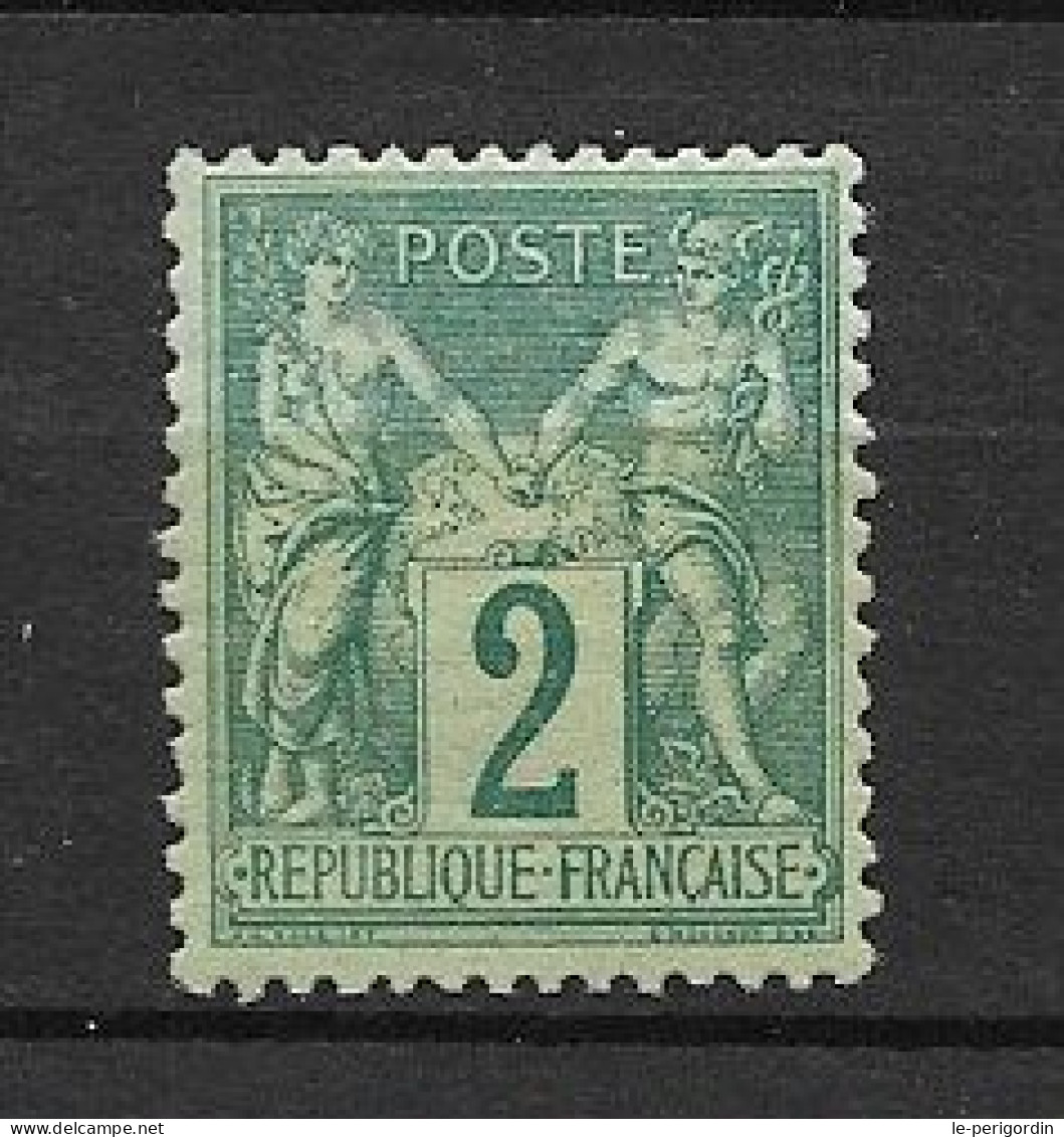 France  No 74 , Type 2 , Neuf , ** , Sans Charniere , Superbe . - 1876-1898 Sage (Tipo II)